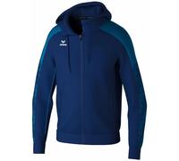Erima Veste d'entraînement Evo Star avec Capuche (1032411) Mixte Enfant, New Navy/Mykonos Blue, 164