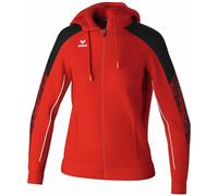 Erima Veste d'entraînement EVO STAR avec capuche (1032432) Femme, rouge/noir, 42