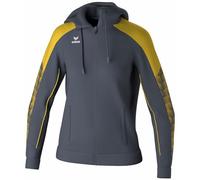 Erima Veste d'entraînement EVO STAR avec capuche (1032436) Femme, slate grey/jaune, 44