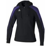 Erima Veste d'entraînement EVO STAR avec capuche (1032438) Femme, noir/ultra violet, 38