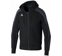 Erima Veste d'entraînement EVO STAR avec capuche (1032454), Mixte enfant, noir/slate grey, 128