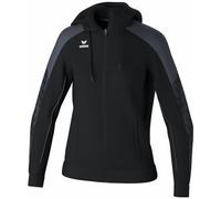 Erima Veste d'entraînement EVO STAR avec capuche (1032455), Femme, noir/slate grey, 34