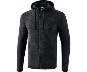 Erima Veste Polaire Jacket Mixte Adulte, Noir chiné, FR : 2XL (Taille Fabricant : XXL)