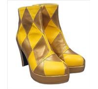 ERIMEI Sparkle Cosplay Bottes Chaussures for Harley Quinn