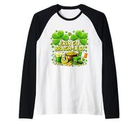 Erin Go Bragh-Less Irish Beer Funny St. Patrick’s Day Manche Raglan