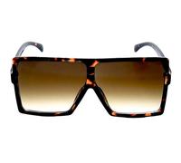 ERIN Lunettes Soleil Homme & Femme Masque Rectangle Carré XL Large Size Marron Noir Idée Cadeau