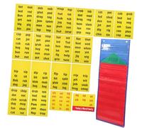 ERINGOGO 1 Ensemble Cartes Éducatives Alphabet pour Jeu Orthographe Anglais Ludo Pédagogique pour Développement Cognitif et Coordination Main Œil