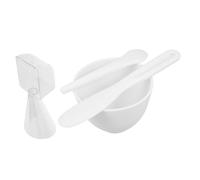 ERINGOGO 1 Ensemble Ensemble De Bol De Masque Spa Fait Maison Pour Trousse Mélange Soin Du Visage Applicateur Bol En Silicone Bol De Masque Facial En Silicone Gel De Silice Blanche
