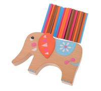 ERINGOGO 1 Ensemble Jeu Équilibre Bois Éducatif pour Blocs Empilables Colorés Jeu de Motricité Développement Social et Coordination