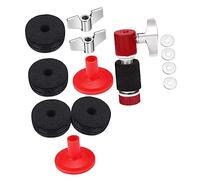 ERINGOGO 1 ensemble Set de Accessoires de Cymbales de Batterie Feutre Antidérapant et Protection Complète pour Kit de Tambour Compatibilité Couleur