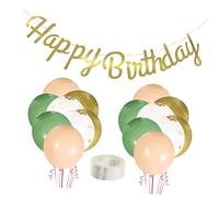 ERINGOGO 1 Ensemble Set de Ballons Vintage Confettis Décoration de Fête Anniversaire Poudré Accessoires de Fête Joyeux