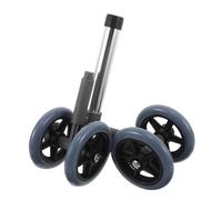 ERINGOGO 1 Paire de Roulettes à Tige Frein pour Déambulateur - 29 X 12 X 12 Cm - Roues Pivotantes Universelles en Plastique Antidérapantes - Accessoires de Remplacement pour Fauteuil