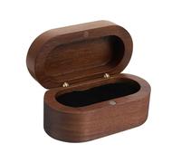 ERINGOGO 1 Pièce Choisir La Boîte De Rangement Support pour Médiators Support De Médiator pour Guitare Café Médiators Fins Dehors Guitare Portative Doigt Étui pour Médiator en Bois Coffee