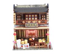 ERINGOGO 1 pièce Maquette de Maison DIY Chinoise Modèle à Assembler Artisanat Éducatif pour Décoration de Bureau Construction Simple et Amusante