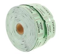 ERINGOGO 1 Rouleau Billets de Tombola Verts Lot de Tickets pour Événements Jeux de Tirage Au Sort Collecte de Fonds Design Attrayant et Fiable pour Toutes Célébrations
