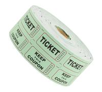 ERINGOGO 1 Rouleau Papier de loterie Billets Papier étiquettes de Billets Billet de tombola Billets pour la Classe Billets pour la fête Billets universels Billets de Carnaval Vert