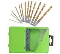 ERINGOGO 1 Set Jeu de Forets pour Métaux Forets Torsadés Résistant à L'usure pour Percer Matériaux Durs Coffret en Fer pour Bricolage la Maison Couleur Aléatoire