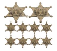 ERINGOGO 10 Épingles de Style Western en Plastique pour Déguisement Cowboy, Pack de 10 Pièces, Accessoires Polyvalents pour Fête à Thème Western