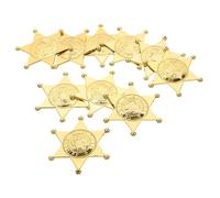 ERINGOGO 10 pièces Badge de Police Plastique Accessoires Cosplay pour Fête Déguisement Policier et Événements Festifs