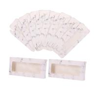 ERINGOGO 10 Pièces Boîte à Cils Réutilisable avec Fenêtre Transparente Rangement Petit Format Multifonction pour Faux Cils et Accessoires Boîte Carton avec Couvercle Facile à Lot