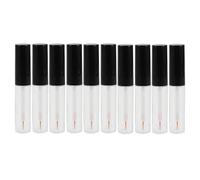 ERINGOGO 10 Pièces Eyeliner Vials With Thin Brush Refillable Transparent Lip Gloss And Eyelash Liquid Storage Bottles Portable Cosmetic Containers For Travel And Daily Use