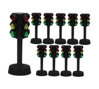 ERINGOGO 10 pièces Jouets de Signalisation Miniatures Jeu Éducatif Précoce Modèles de pour Garçon Fille Sécurité Routière