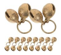 ERINGOGO 10 Pièces Lot de Clochettes Cuivre pour Colliers Chiens et Chats Décoratives Tigre Robustes pour Dressage et Suivi Fête Noël et Artisanat