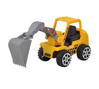 ERINGOGO 10 pièces Lot de Véhicules Miniatures de Chantier Jaunes Modèles de et Pelleteuses Plastique Jeu Éducatif pour Garçon Fille Stimule Imagination et Coordination Main Œil