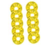 ERINGOGO 10 Pièces Mini Anneaux de Natation PVC Décoratifs Modèles Miniatures pour Maison de Poupée Accessoires Colorés pour Fête et Loisirs