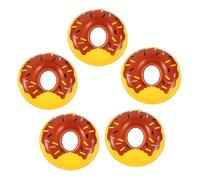 ERINGOGO 10 Pièces Mini Swim Rings pour Décoration Maison de Poupée Anneaux de Natation Miniatures Chocolat pour Fête Accessoires Micro Paysage et Décorations de Piscine