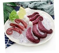 ERINGOGO 10 Pièces Modèle de Pieuvre Artificielle Réaliste Simulation Décor Alimentaire Factice pour Boutique Sushi et Vitrine