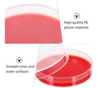 ERINGOGO 10 pièces Plaques de Gélose Sanguine pour Laboratoire Milieu de Culture Stérile Agar Équipement Biologique pour Tests Diagnostiques