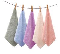 ERINGOGO 10 pièces Serviettes Démaquillantes Microfibre Douces et Réutilisables Lingettes Visage Absorbantes pour Femmes Légères et Compactes pour Maison et Voyage Couleurs Mélangées