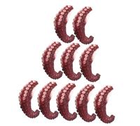 ERINGOGO 10 pièces Simulation Pieuvre Tentacules Modèles Réalistes pour Décoration Sushi Fête et Vitrine