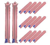 ERINGOGO 100 bâtons sonores gonflables : accessoires de pom-pom girls patriotiques - pour l'esprit d'équipe, les matchs de football, les fêtes du 4 juillet (drapeau américain)