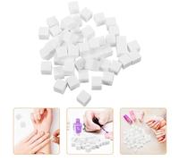 ERINGOGO 100 Éponges à Ongles Blanches 1 CM pour Nail Art et Maquillage Mini Blocs en Mousse Non Pelucheux Lot de 100 Pièces pour Manucure et Estompage Précis