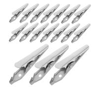 ERINGOGO 100 Pièces Alligator Clamps Mini Clips Multi-angle Spring Clamps For Crafts Merchandise Signs Metal Small Clip Holders