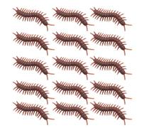 ERINGOGO 100 pièces Faux Mille-Pattes PVC Tricky Prop Effrayant pour Halloween et Poisson Avril Farce Décoration Réaliste pour Maison Hantée et Blagues