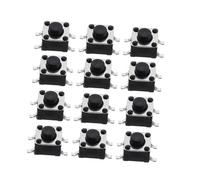 ERINGOGO 100 pièces Interrupteur Bouton Poussoir Tactile Kit Assortiment Micro Momentané Montage PCB pour Circuits Électroniques et Appareils Ménagers