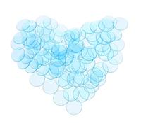 ERINGOGO 100 Pièces Jetons de Bingo Translucides Jetons de Comptage pour Jeux et Apprentissage Plastique et Portable Lot de Bleu Transparent pour Jeux de Société