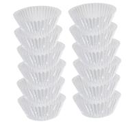 ERINGOGO 100 Pièces Moules Mini Cupcake Aluminium Épais Argentés Caissettes Cupcake Liners pour Muffins Pâtisserie et