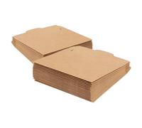 ERINGOGO 100 pièces Pochettes CD Papier Kraft Marron Vintage Étui Carton Robuste pour Stockage et Protection de Disques Style Européen Élégant Lot pour Collections et Présentations