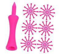 ERINGOGO 100 pièces Tee Plastique avec Limiteur Incassable pour Entraînement Pratique Stable et Réutilisable pour Adultes et Garçon Fille