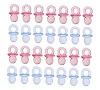 ERINGOGO 100pièces Sucettes Acrylique Pour Jeu De Shower Cadeaux Garçon Décorations Table Fête Sucettes Bleues Décorations Garçon Fille Mini
