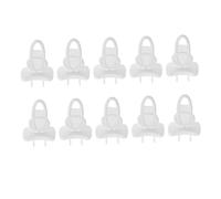 ERINGOGO 10ensemble Cache Prise Électrique Transparent Lot De Couvercles De Pour Prises Pour Garçon Fille Et Bébés Installation Facile Et Élégante Pour Maison Et Bureau