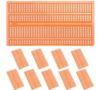ERINGOGO 10pcs Cartes de Circuit Imprimé Universelles en Bakélite Marron Faciles à Utiliser pour Projets Électroniques et Expériences Électriques DIY