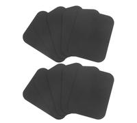 ERINGOGO 10pcs Plaques Métalliques Carrées en Fer pour Support Magnétique de Téléphone, Adhésives, Résistantes à L’Usage, pour Véhicules et Maison