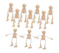 ERINGOGO 10pièces Figurines à Peindre Poupées Robot Non pour Bricolage Créativité Décoration De Fête Et Activités Manuelles pour Garçon Fille