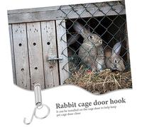 ERINGOGO 10pièces Lot de Crochets à Ressort pour Cage Accessoire Multi-usages pour Fixation Et Verrouillage Porte Cage Lapin Poulet Pigeon Résistant