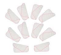 ERINGOGO 10pièces Lot De Mouchoirs Garçon Fille Coton Doux Et Absorbants Lingettes De Bain Respirantes Double Petits Carrés Mousseline Pour Peau Sensible Serviettes Réutilisables Pour Garço